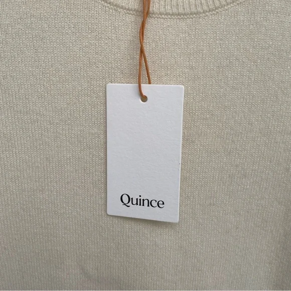 Quince Ivory Mongolian Cashmere Sweater NWT - Picture 4 of 11